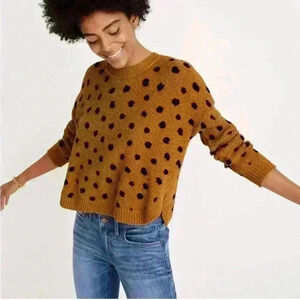 Madewell Painted Spots Pullover Sweater
